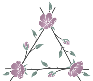 Natalie Rousseau Icon Triangle Flowers